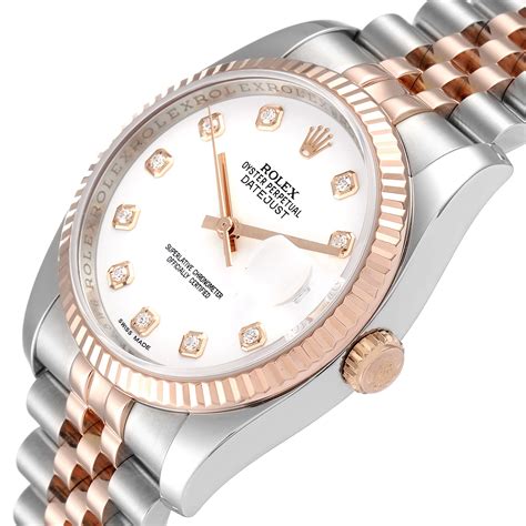 rolex datejust ladies steel and gold|36mm rolex datejust rose gold.